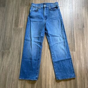 MOTHER Women's Straight Blue Jeans